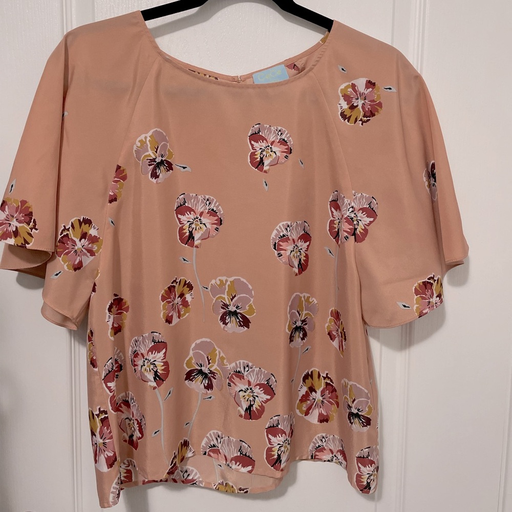 CeCe floral blouse Size Small